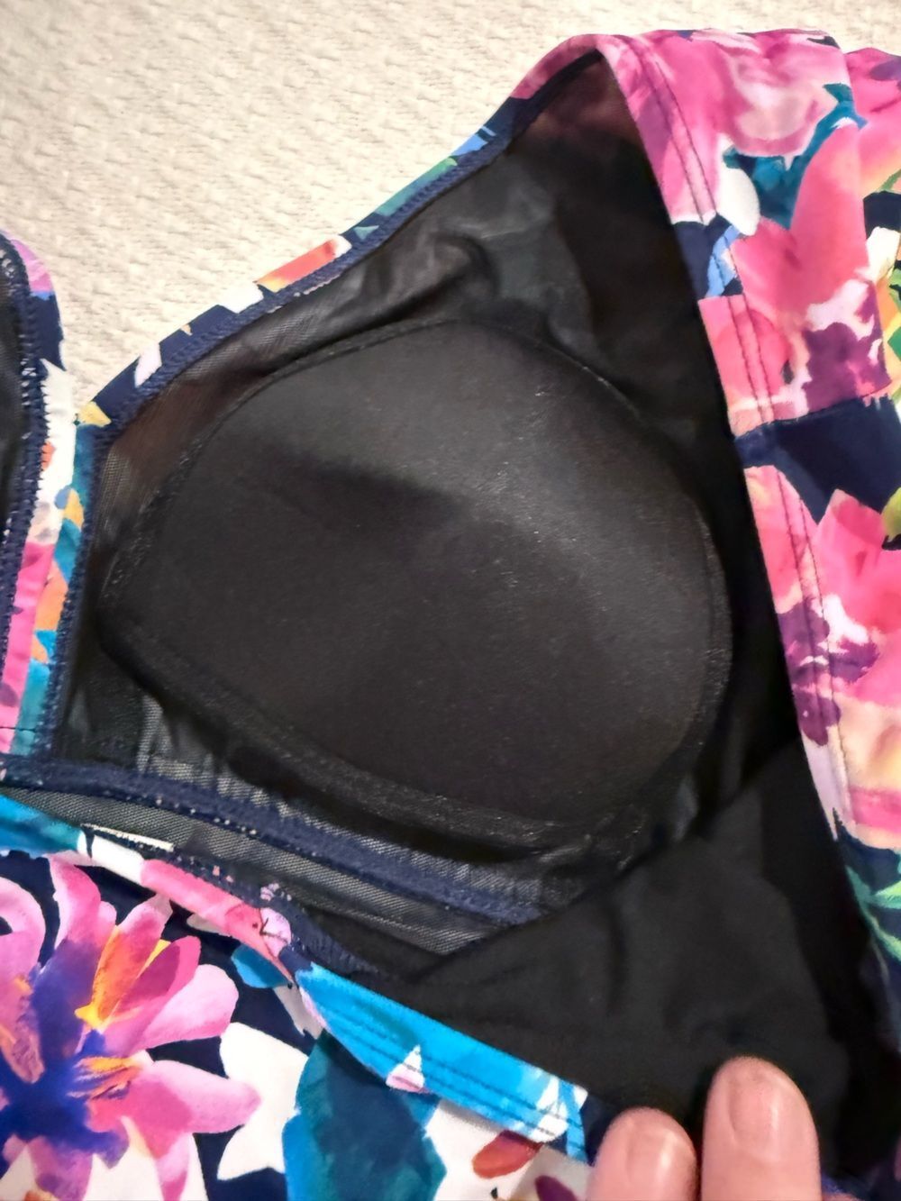 Swim Solutions Floral One-Piece Swimsuit - Multicolor - Picture 7 of 8